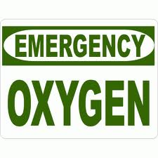 Emergency Oxygen Sign